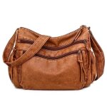Sac bandoulière femme en cuir pu souple a main léger multi - poches avec large sangle réglable zc284 ... Sac bandoulière femme en cuir pu souple a main léger multi - poches avec large sangle réglable zc284 ...