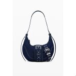 Sac bandoulire - desigual - bindella calgary - cuir - bleu - zippe