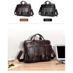 Sac bandoulière homme en cuir rétro Étanche ? mallette ordinateur portable 156 avec poches multiples ... Sac bandoulière homme en cuir rétro Étanche ? mallette ordinateur portable 156 avec poches multiples ...