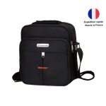 Sac bandoulire homme ? decopine - compact et impermable ? noir