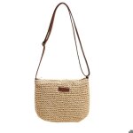 Sacs � bandouli�re sac de paille d�t� sac � bandouli�re tress� � une �paule pour femmes sac de plage ...