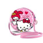 Sac � bandouli�re ronde - karactermania - hello kitty lovely - rose - taille unique - zipp�e