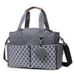 Sac pour b�b� avec bandouli�resac � langer de voyage - gris - 46x29x14cm - portable imperm�able grande ...