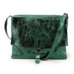 Sac besace en cuir iris� coquette glow vert fonc� iris�