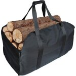 Sac � bois de chauffage de qualit� sup�rieure sac de chemin�e pliable sac de chemin�e �tanche (noir)