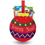 Sac boule de nol garni de biscuits chocolats & confiseries kinder lu milka haribo idal pour le goter ...