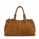 Sac bowling en nubuck princesse suede xl camel