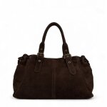 Sac bowling en nubuck princesse suede xl marron foncé Sac bowling en nubuck princesse suede xl marron foncé