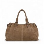 Sac bowling en nubuck princesse suede xl taupe foncé Sac bowling en nubuck princesse suede xl taupe foncé