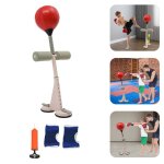 Sac de boxe debout (rouge) - punching ball - oukaning - balle dentra�nement de boxe - cible de boxe poire ...