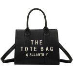 Sac cabas pour femme the tote bag texturé avec anses hautes et bandoulière gallantry noir Sac cabas pour femme the tote bag texturé avec anses hautes et bandoulière gallantry noir
