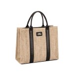 David jones paris - sac port� main femme - mati�re paille - taille grande - couleur noir