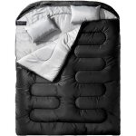 Sac de couchage adulte 220�150cm avec 2 oreillers + sac de rangement sac de couchage 2 personnes 3 - ...