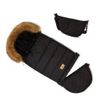 Sac de couchage bb chancelire bb universelle premium pour poussette impermable chaude noir matelass ...