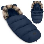 Sac de couchage poussette - ricokids elmi - bleu marine - imperméable - respirant Sac de couchage poussette - ricokids elmi - bleu marine - imperméable - respirant