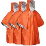 Sac de couchage de survie lot de 3 poncho de survie durgence sac de couchage thermiques en mylar avec ...