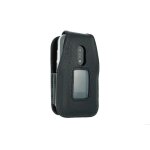 Sac cuir avec clip ceinture pour doro leva l30 / l31 noir housse de protection etui