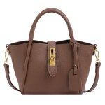 Sac en cuir pour femme sac shopper grande capacit caf
