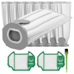 Sacs daspirateur de remplacement pour vorwerk vk7 8 sacs � poussi�re et 2 filtres pour aspirateur fp7 ...