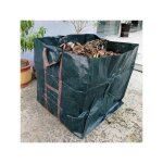 Sac  dchets - gigicial - 90x90x90cm - pe180gsm vert fonc - couture renforce - 2 sangles de portage ...