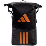 Sac  dos adidas multigame 3. 2 - noir et orange - pour 3 raquettes de padel et ordinateur portable