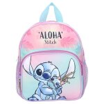 Sac  dos - lilo et stitch - wild energy - polyester - rose - enfant