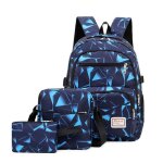 Sac  dos cartable primaire enfants garons - marque - modle - impermable - grande capacit - bleu
