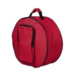 Sac à dos compact pour caisse claire avec bandoulière et poches extérieures rouge Sac à dos compact pour caisse claire avec bandoulière et poches extérieures rouge