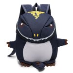Sac � dos d�cole pour enfants motif dinosaure 3d pour gar�ons et filles mignon bleu fonc�