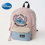 Sac  dos - disney - stitch - peluche douce - design kawaii - idal pour enfants