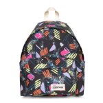 Sac à dos - eastpak - padded pakr - rétro - noir - imprimé vintage coloré Sac à dos - eastpak - padded pakr - rétro - noir - imprimé vintage coloré