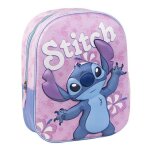 Sac  dos enfant - cerda - disney stitch - rose / violet - synthtique - maternelle