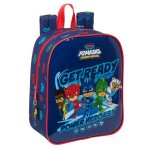 Sac � dos pour enfant - safta - pjmasks - 22x10x27 cm - bleu marine - polyester - l�ger - adaptable au ...