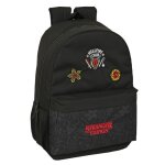 Sac  dos enfant - safta - stranger things - adaptable trolley - noir / rouge - 30x46x14cm