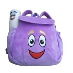 Sac � dos enfant violet inspir� dora l?exploratrice avec carte sac peluche doux l�ger 28 cm