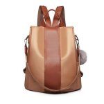 Sac  dos 30x14x32cm grande capacit sac  dos voyage en cuir sacs dcole anti - vol pour femme et homme ...