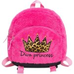 Sac  dos fille - diva princess - 27cm - peluche douce - idal maternelle