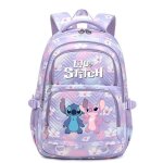 Sac a dos fille sac ecole fille stitch respirant cartable primaire fille de 6  10 ans impermable sacs ...