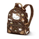 Sac � dos heady petit - karactermania - hello kitty squares - brun - taille unique - enfant
