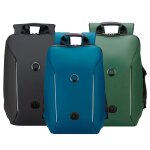 Sac a dos impermable pour ordinateur portable delsey securain cosmo 22l couleur - noir