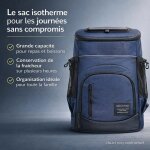 Sac � dos isotherme 33 l grande capacit� ? sac glaci�re repas et boissons ? isolation thermique performante ...
