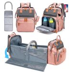 Sac à dos à langer pour bébé avec table à langer - grande capacité pour garçons et filles port de charge ... Sac à dos à langer pour bébé avec table à langer - grande capacité pour garçons et filles port de charge ...