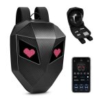 Sac à dos led moto intelligent couleur chrome coque rigide 3d grande capacité Étanche Sac à dos led moto intelligent couleur chrome coque rigide 3d grande capacité Étanche