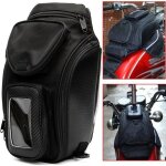 Sac � dos moto - magn�tique - �tanche - nylon oxford - noir - 35x18x13cm