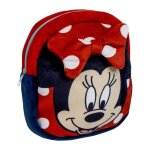 Sac  dos - cerda - disney minnie - peluche douce - fantaisie - rouge / bleu