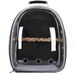 Sac à dos pour perroquet en tissu oxford noir - cage à oiseaux portable et confortable pour voyages extérieurs ... Sac à dos pour perroquet en tissu oxford noir - cage à oiseaux portable et confortable pour voyages extérieurs ...