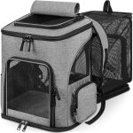 Sac  dos pour petits chiens - sac de transport pour chien - fentre en maille extensible et pliable ...