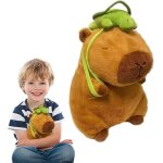 Sac � dos et poup�e capybara - tortue - 23 cm