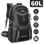 Sac  dos de randonne 60l sumosuma - sac  dos de voyage ergonomique - impermable et respirant - avec ...
