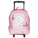 Sac  dos  roulettes bella sara 43 cm cartable cheval blanc